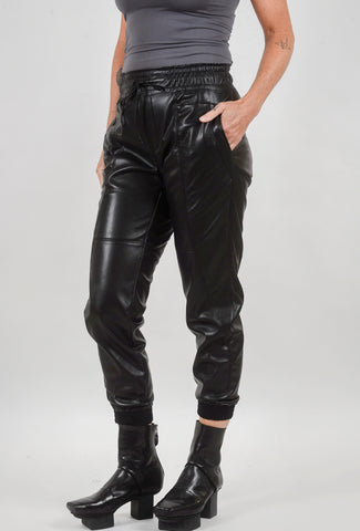 Melissa Nepton Faux Leather Bavali Jogger, Black 
