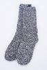 Barefoot Dreams Cozychic Heathered Socks, Black/White One Size Black