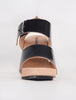 Trippen Shoes Hoppla Wood Sandal, Black Patent 