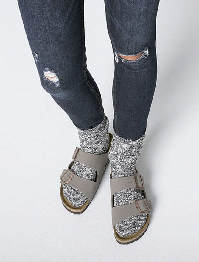 Birkenstock Birk Cotton Slub Sock, Black 