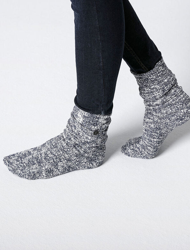 Birkenstock Birk Cotton Slub Sock, Blue 