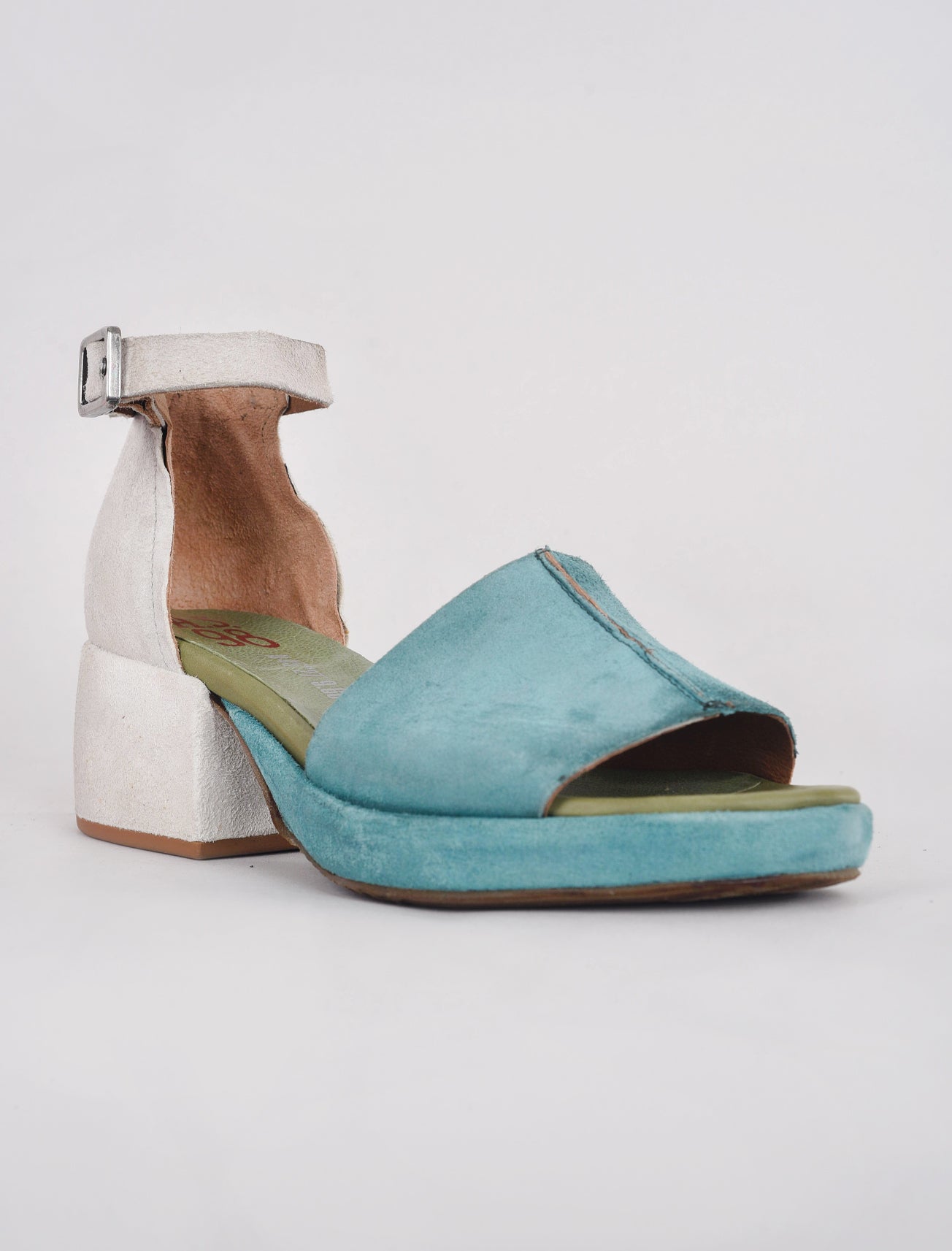 A.S. 98 Cru Block Heel, Emerald 