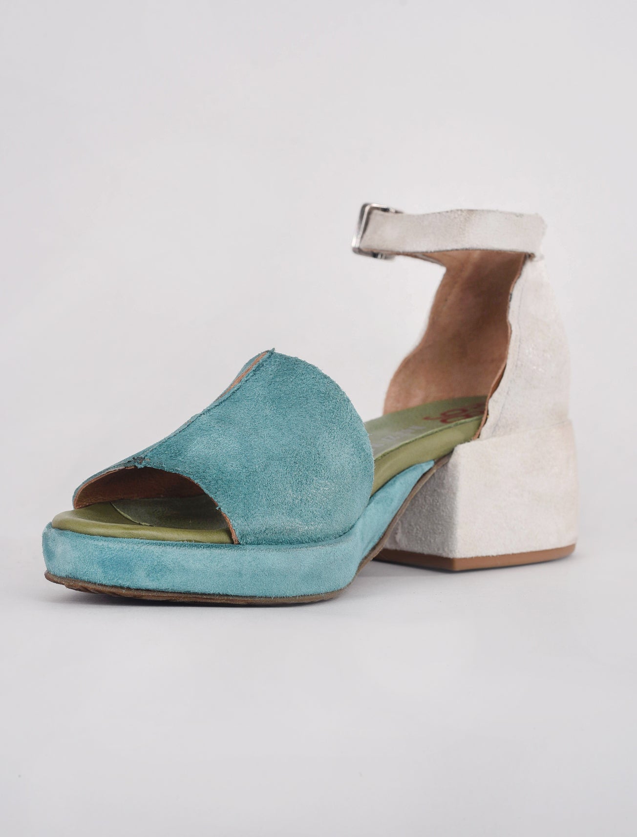 A.S. 98 Cru Block Heel, Emerald 