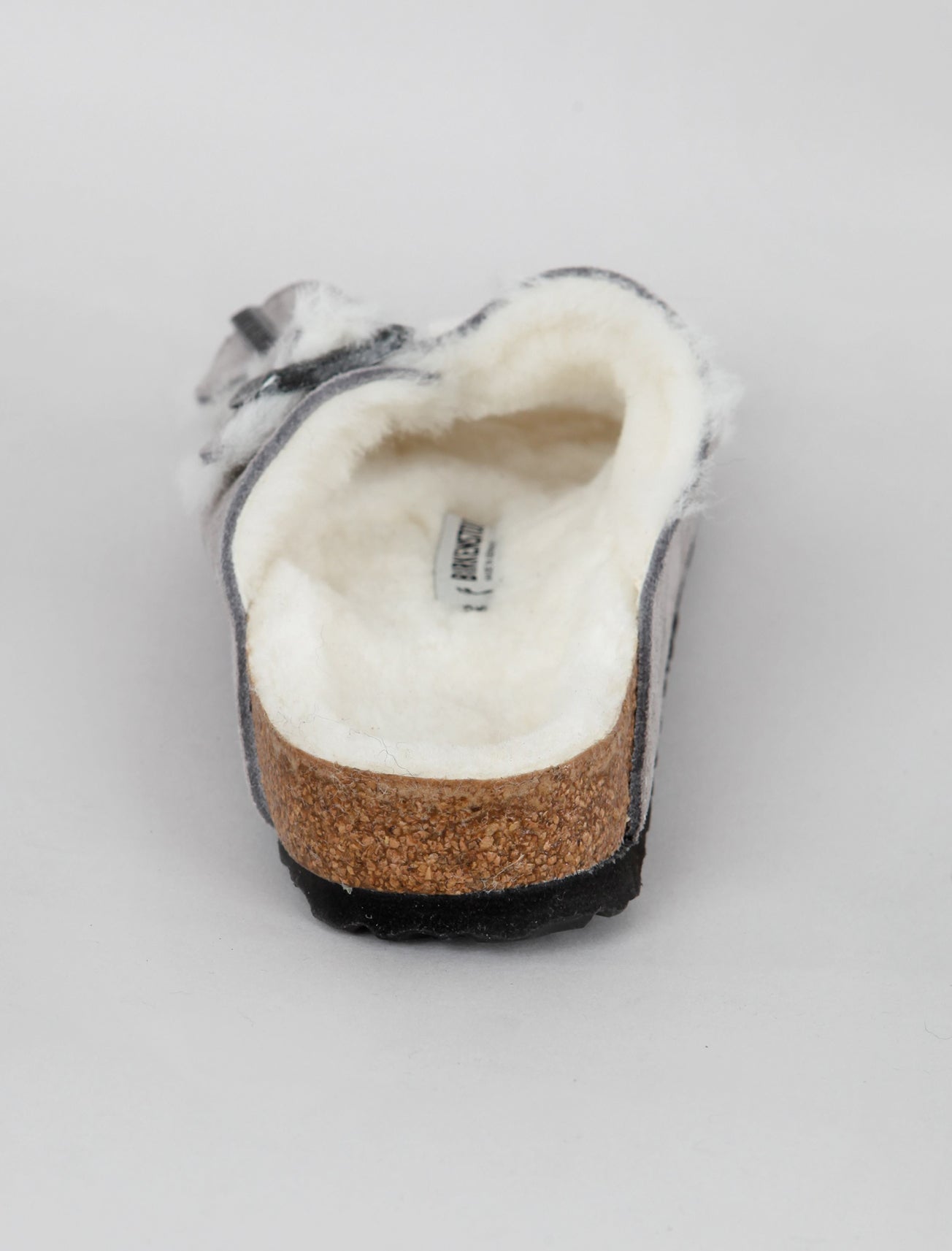 Birkenstock Arizona Shearling Sandal, Stone Suede 