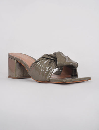 Intentionally Blank Cay Patent Sandal, Smoke 