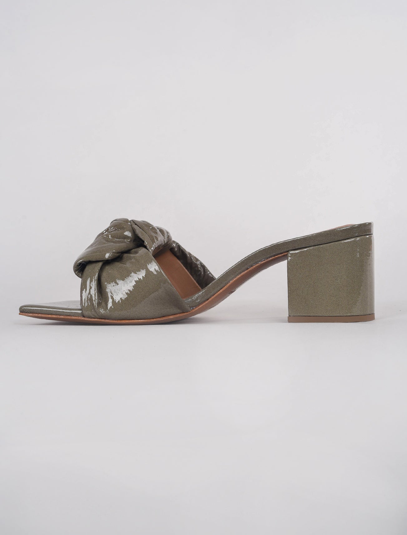 Intentionally Blank Cay Patent Sandal, Smoke 