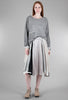 Umit Unal Slouchy French Terry Pullover, Gray Wash 