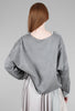 Umit Unal Slouchy French Terry Pullover, Gray Wash 