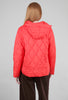 Lilla P Snap-Front Hooded Puffer, Lava Orange 
