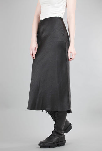 By Together Sateen Bias Skirt, Black 