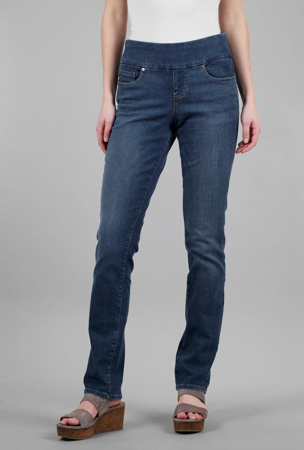 Jag Jeans Peri Straight Stretch Denim, Durango Blue 