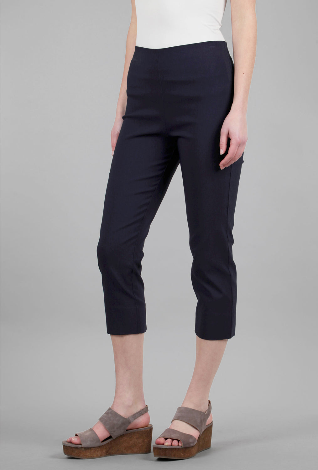 Equestrian Mindy Cropped Pant, Navy 