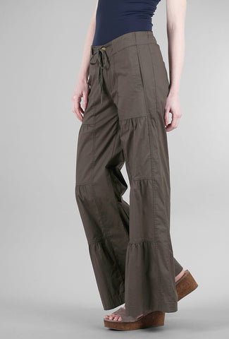 Wearables by XCVI Terraced Wide Pant, Olive 