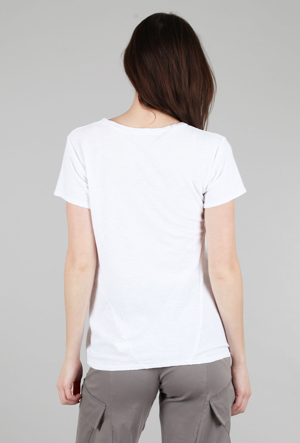 Cut Loose S/S Bias Tee, White 