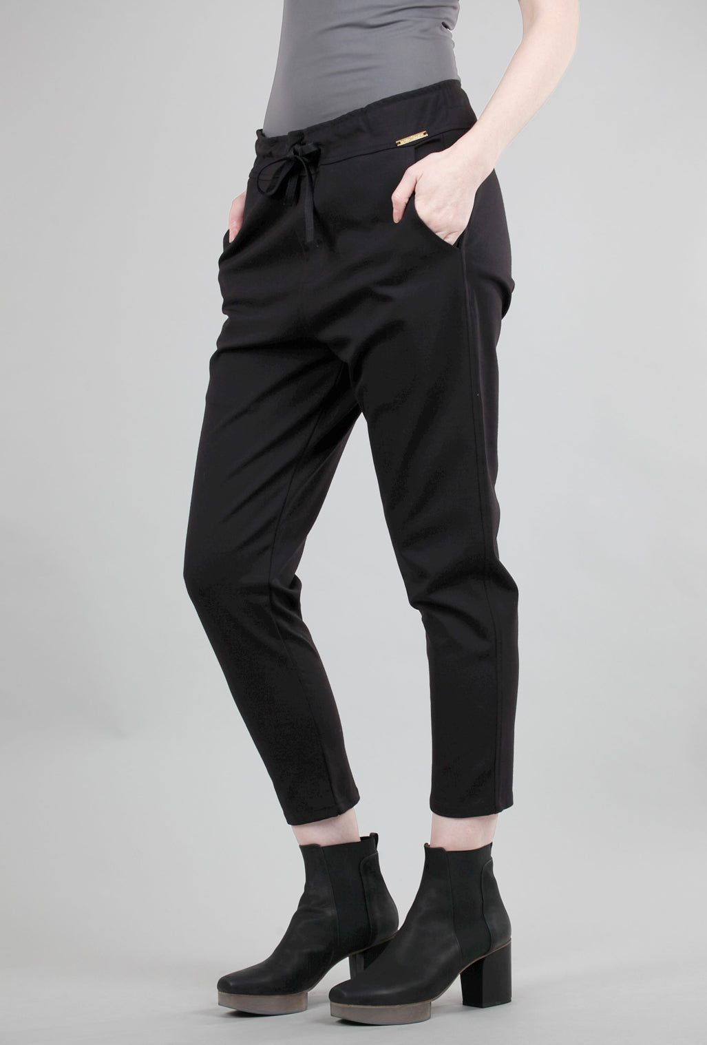 Paper Temples Tulum Pant, Black Ponte 