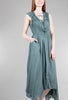 Grade & Gather Unbalanced Midi Dress, Dusty Teal 