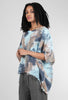 Heyne Bogut Linen Smoosh Dye Vee Top, Khaki 