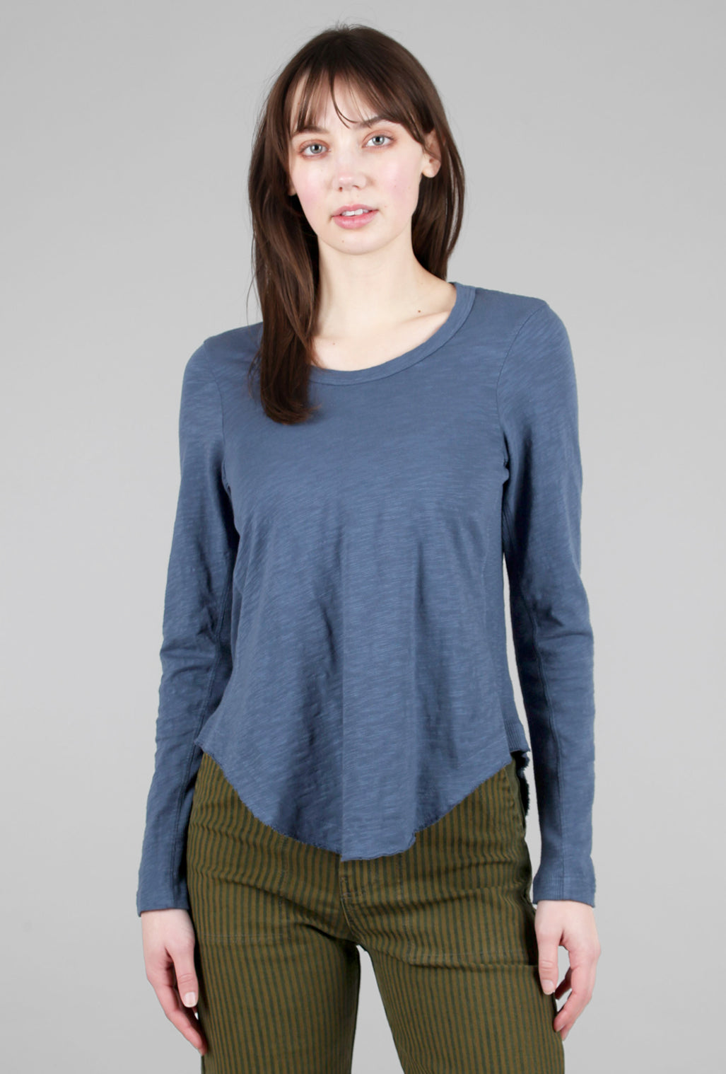 Wilt Mix Rib Panels Tee, Indie Blue 