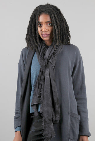 Grisal Cashmere Love Scarf, Hand-Dyed Black 