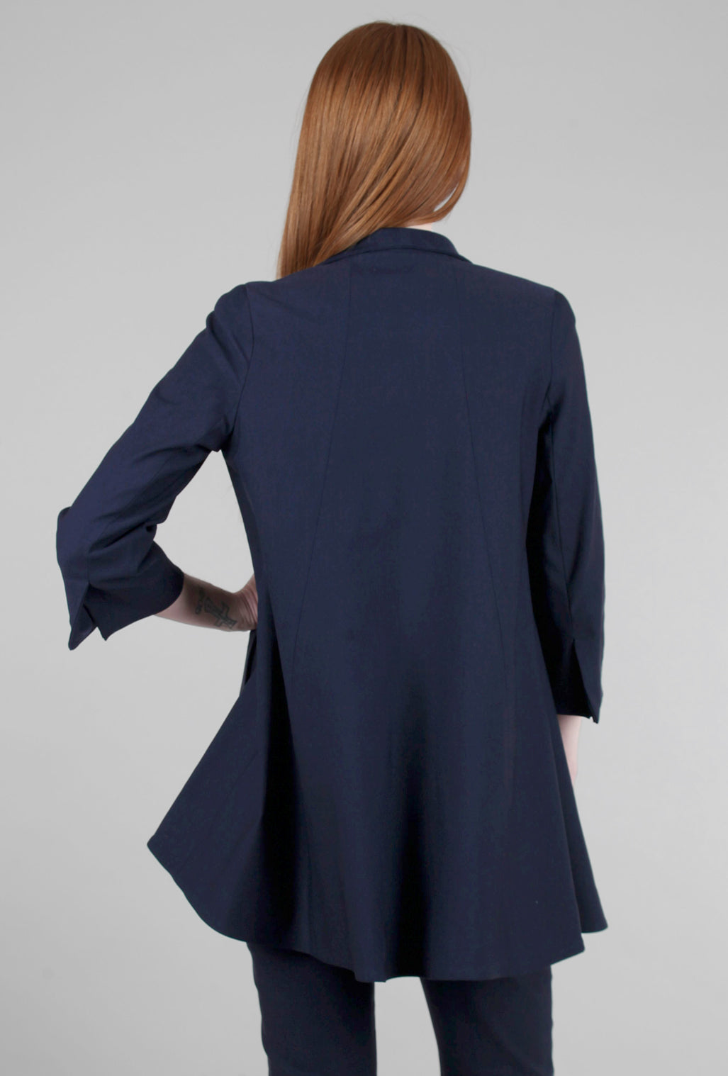 Estelle & Finn EF Signature Swing Coat, Navy 