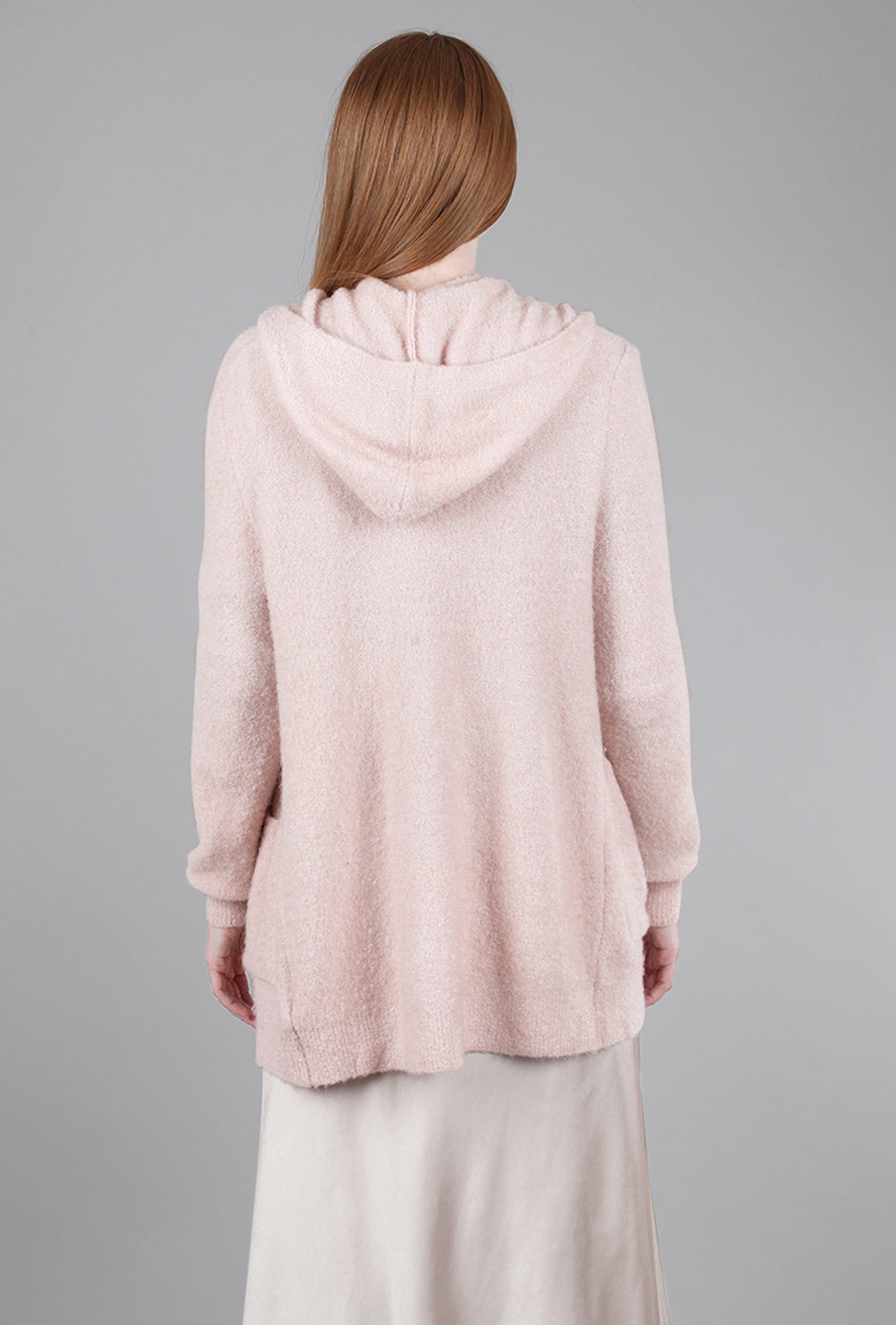 Lilla P Hooded Sweater Duster, Rose 