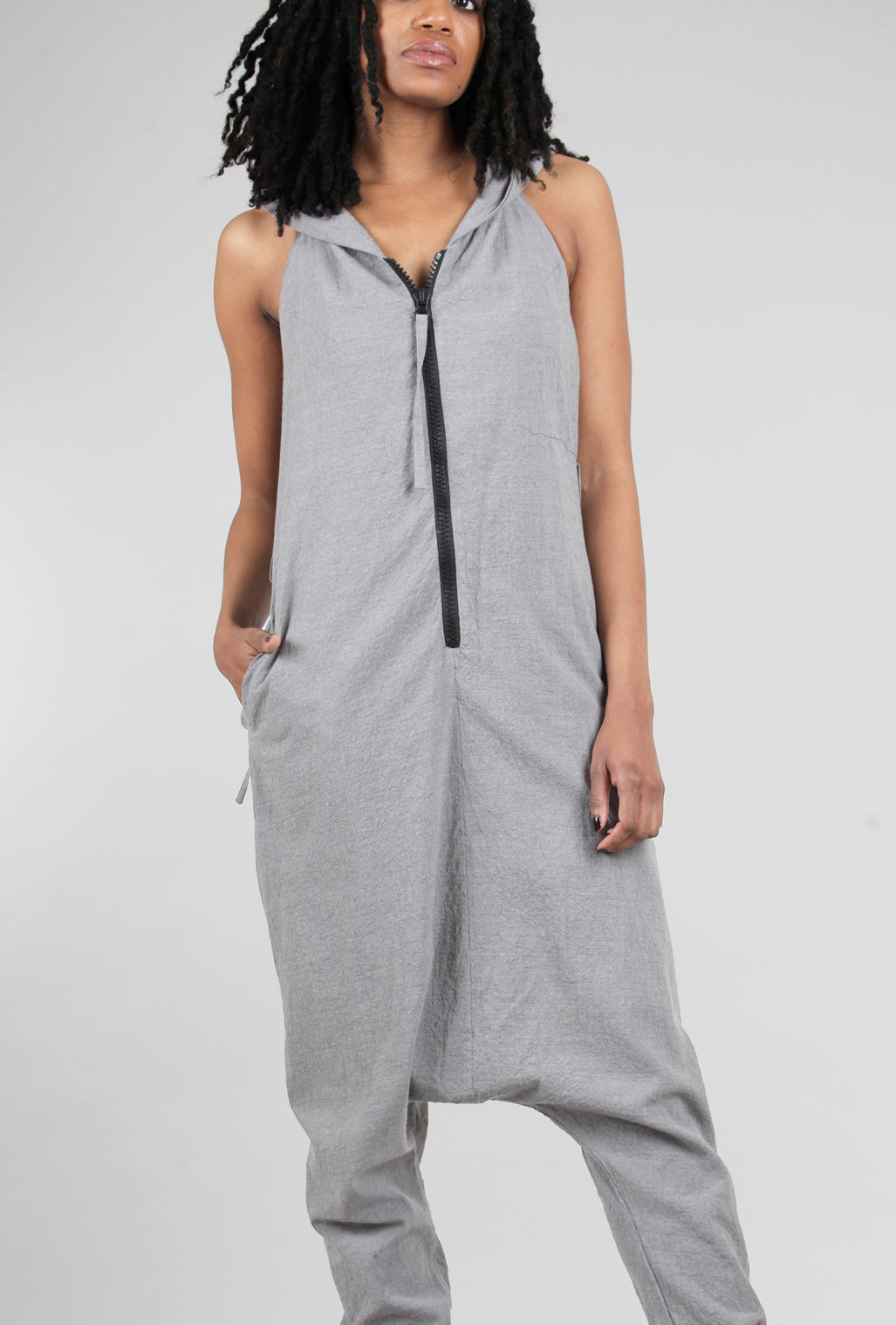 Studio B3 Karro Jumpsuit, Stone Gray 