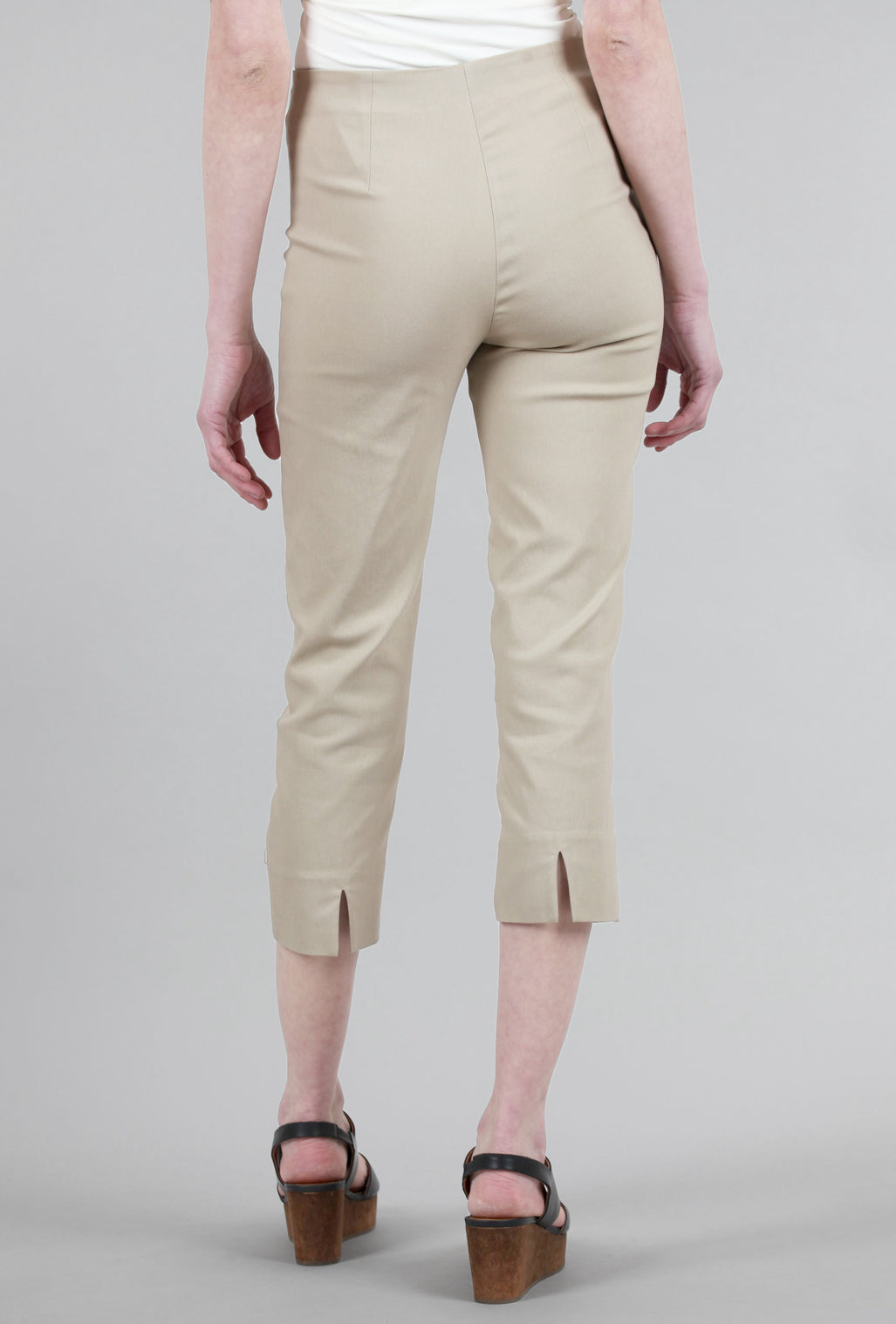 Equestrian Mindy Cropped Pant, Khaki 