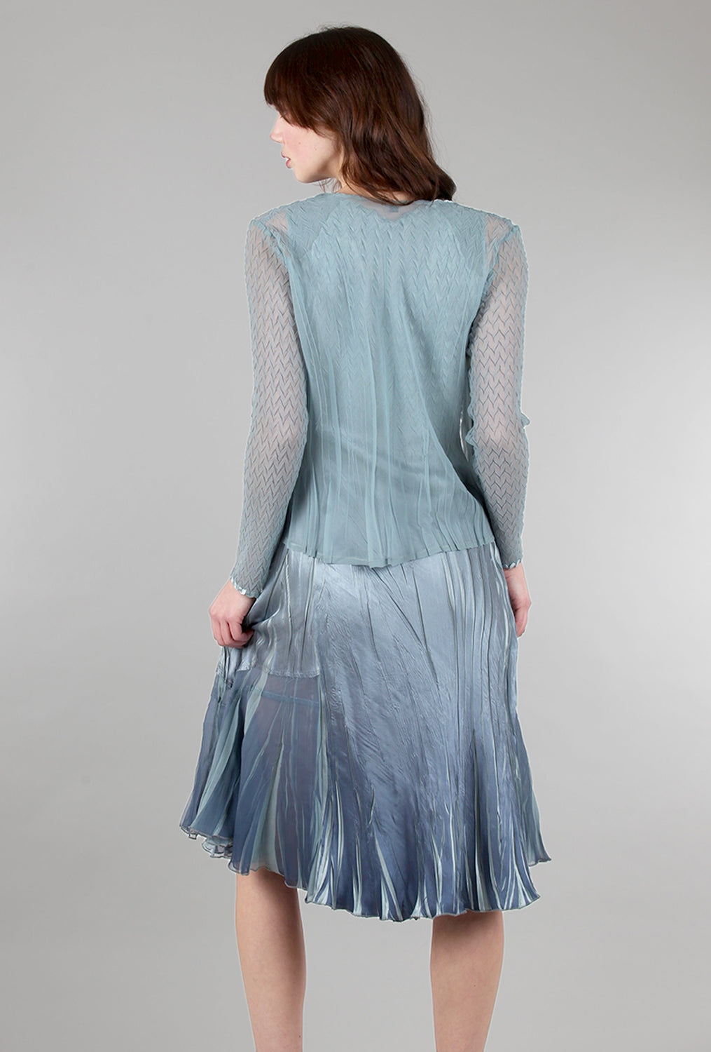 Komarov Carolyn Dress/Jacket Combo, Ocean Blue Ombre 