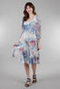 Komarov Carolyn Dress/Jacket Combo, Floral Pastels 