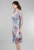 Komarov Carolyn Dress/Jacket Combo, Floral Pastels 