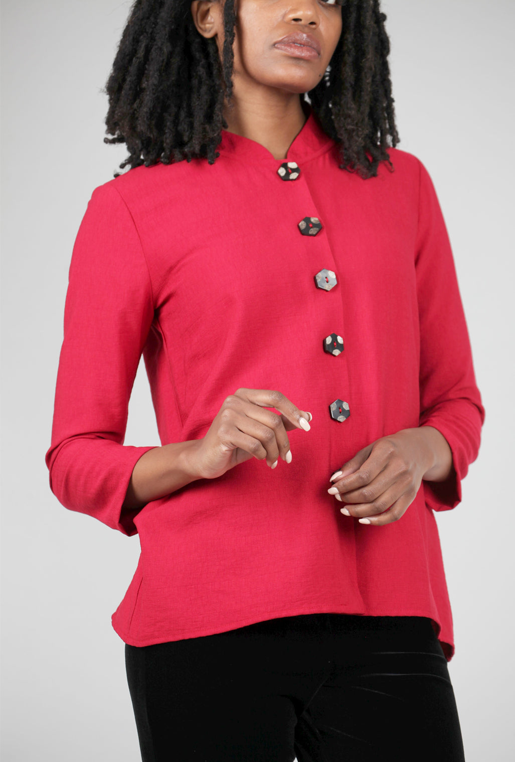 Niche Bella Rayon Top, Cranberry 