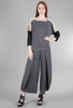 Alembika Micro Pinstripe Lantern Pant, Gray 