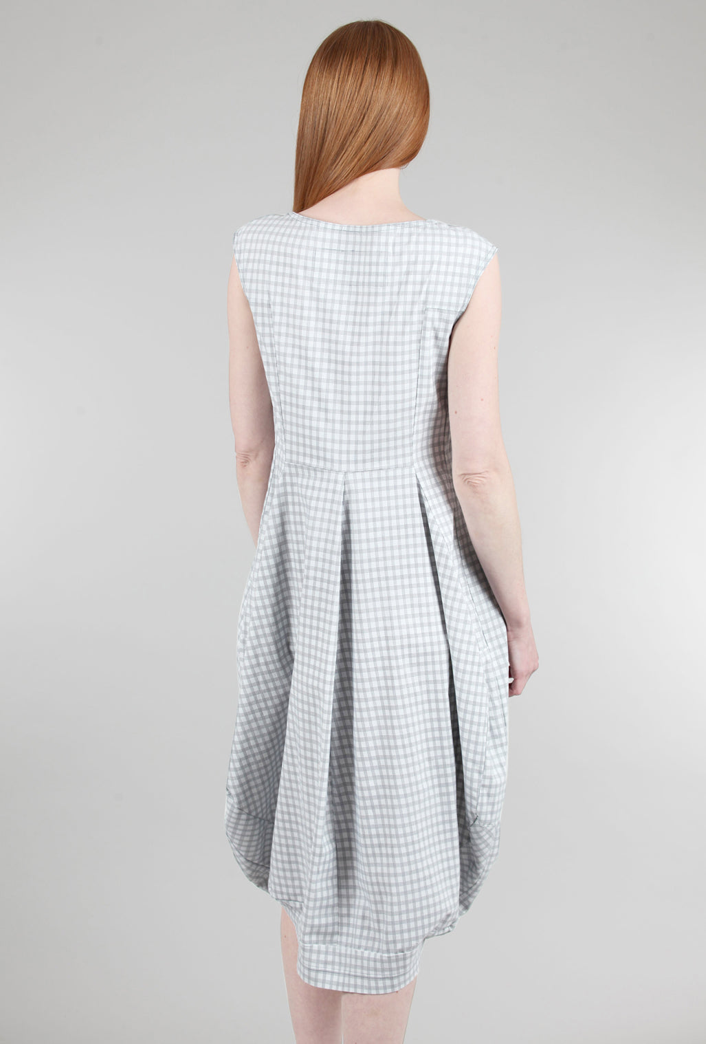 Rundholz Sig Stretch Lantern Dress, Water Check 