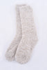 Barefoot Dreams Cozychic Heathered Socks, Stone/White One Size Stone