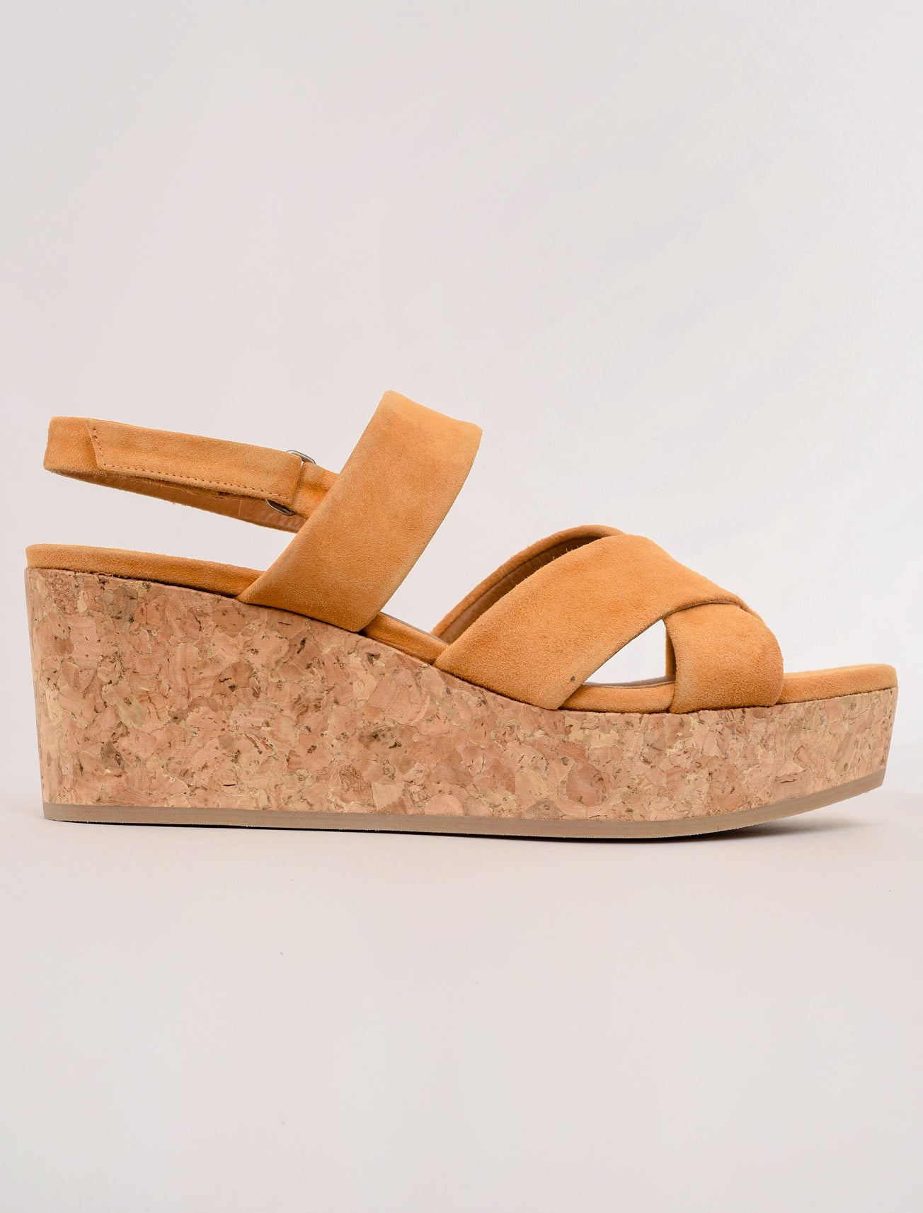 Coclico Maline Cork Wedge, Saffron 