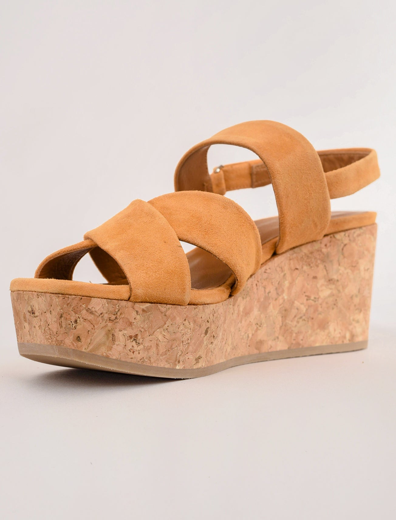 Coclico Maline Cork Wedge, Saffron 