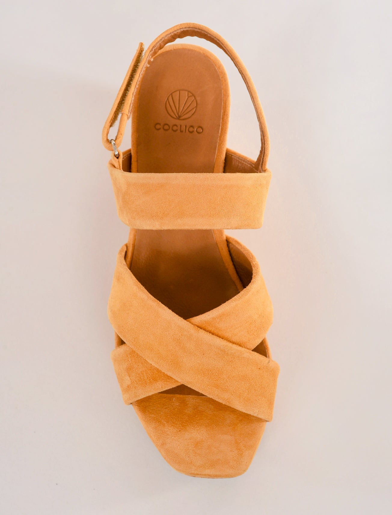 Coclico Maline Cork Wedge, Saffron 