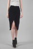 Enza Costa Cashmere Blend Midi Skirt, Black 