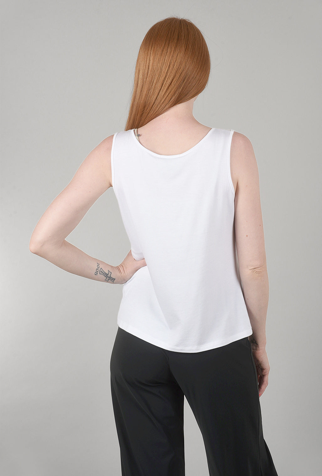 Chalet Smooth Jersey Basic Tank, White 