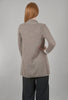 Kinross Cashmere Marble Reversible Cashmere Cardie, Taupe 