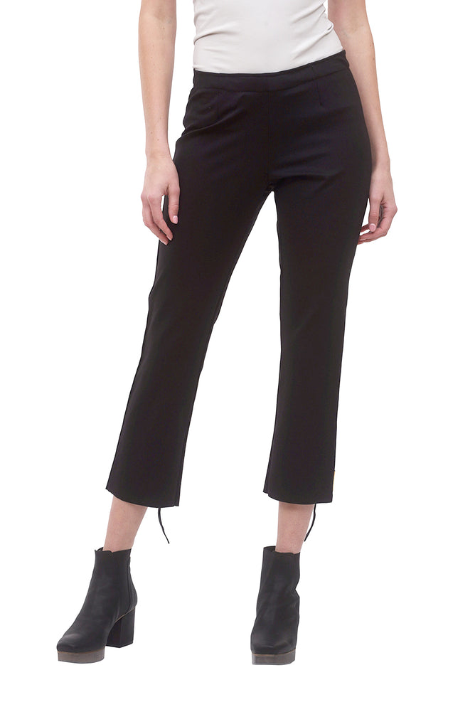 Paper Temples Ponte Kick Pant, Black 