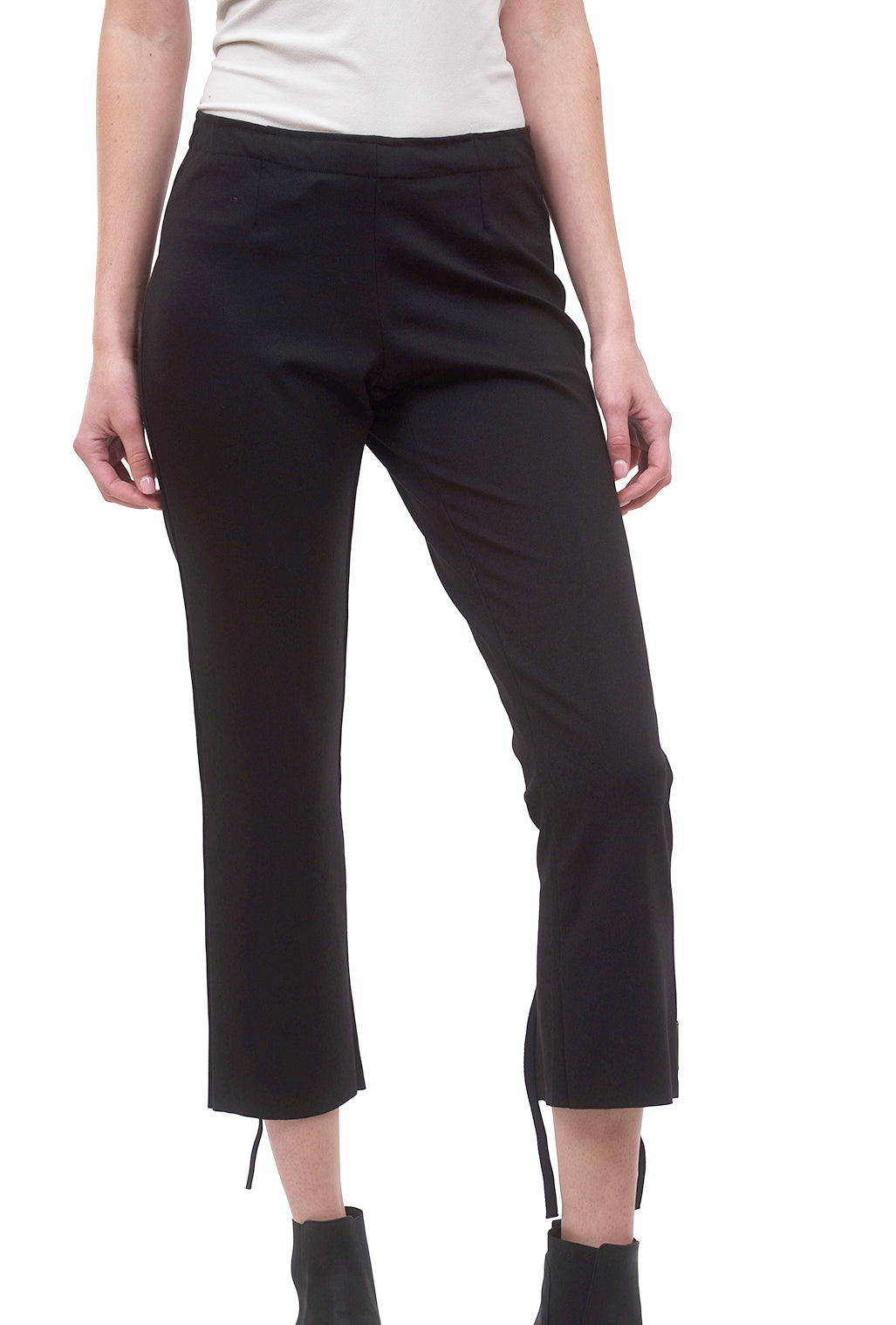 Paper Temples Ponte Kick Pant, Black 