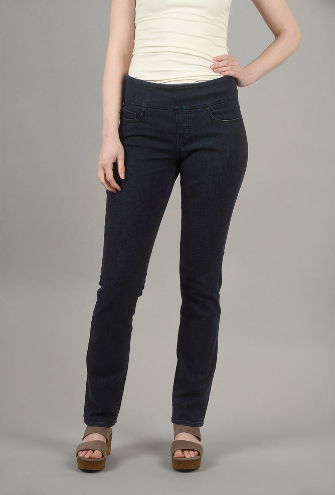 Jag Jeans Peri Straight Stretch Denim, Ink 