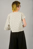 Niche Chess Cotton Melanie Top, Cream 