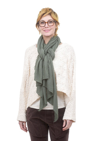 Grisal Cashmere Love Scarf, Emerald Dust One Size Emerald
