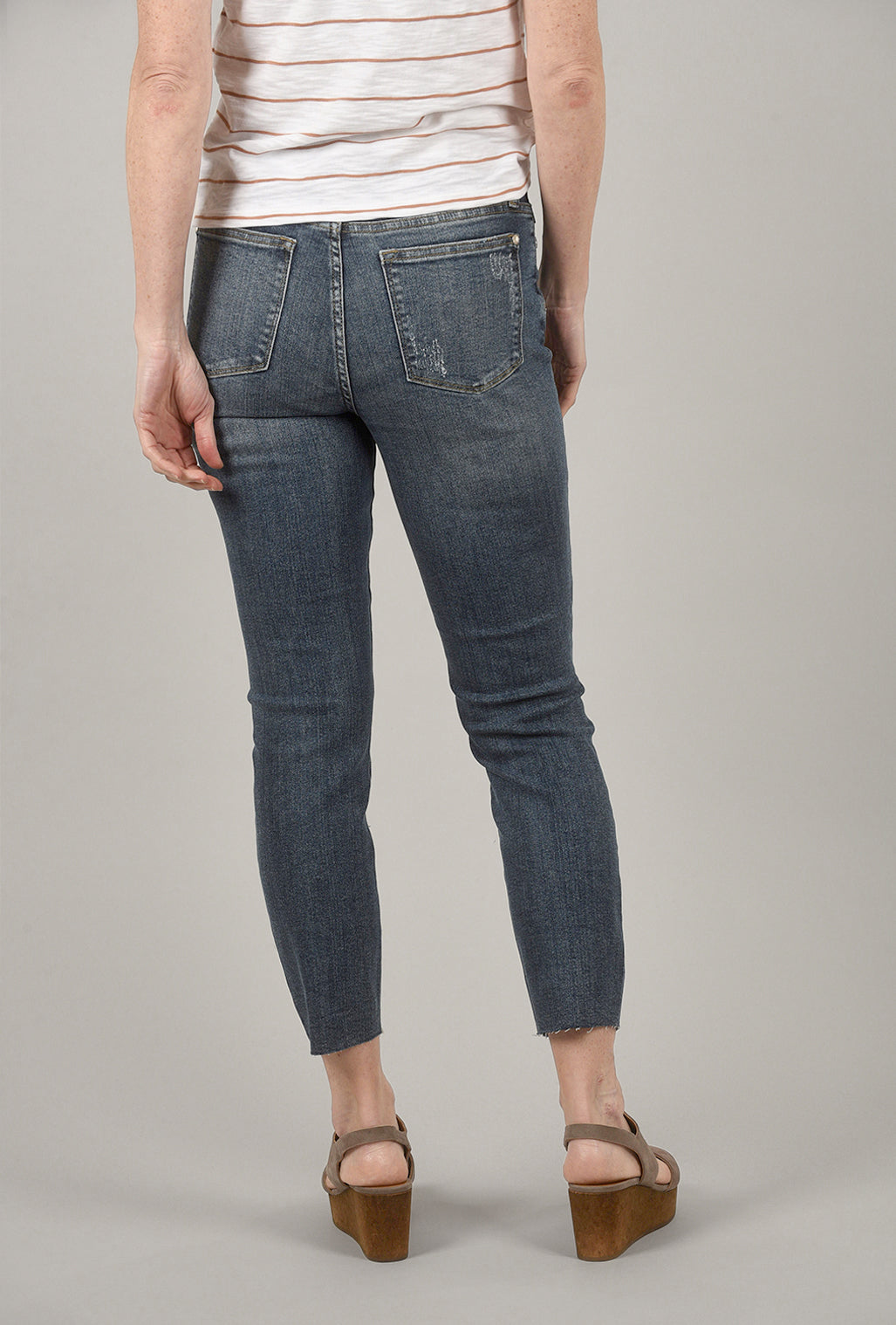 Judy Blue Trim Raw-Hem Denim, Blue 