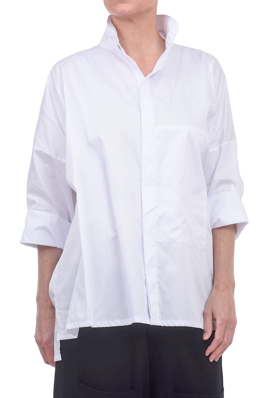 Planet Signature Shirt, White Rib 