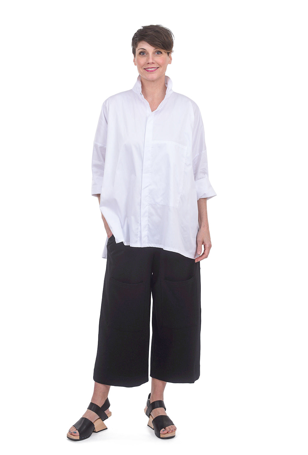 Planet Signature Shirt, White Rib 