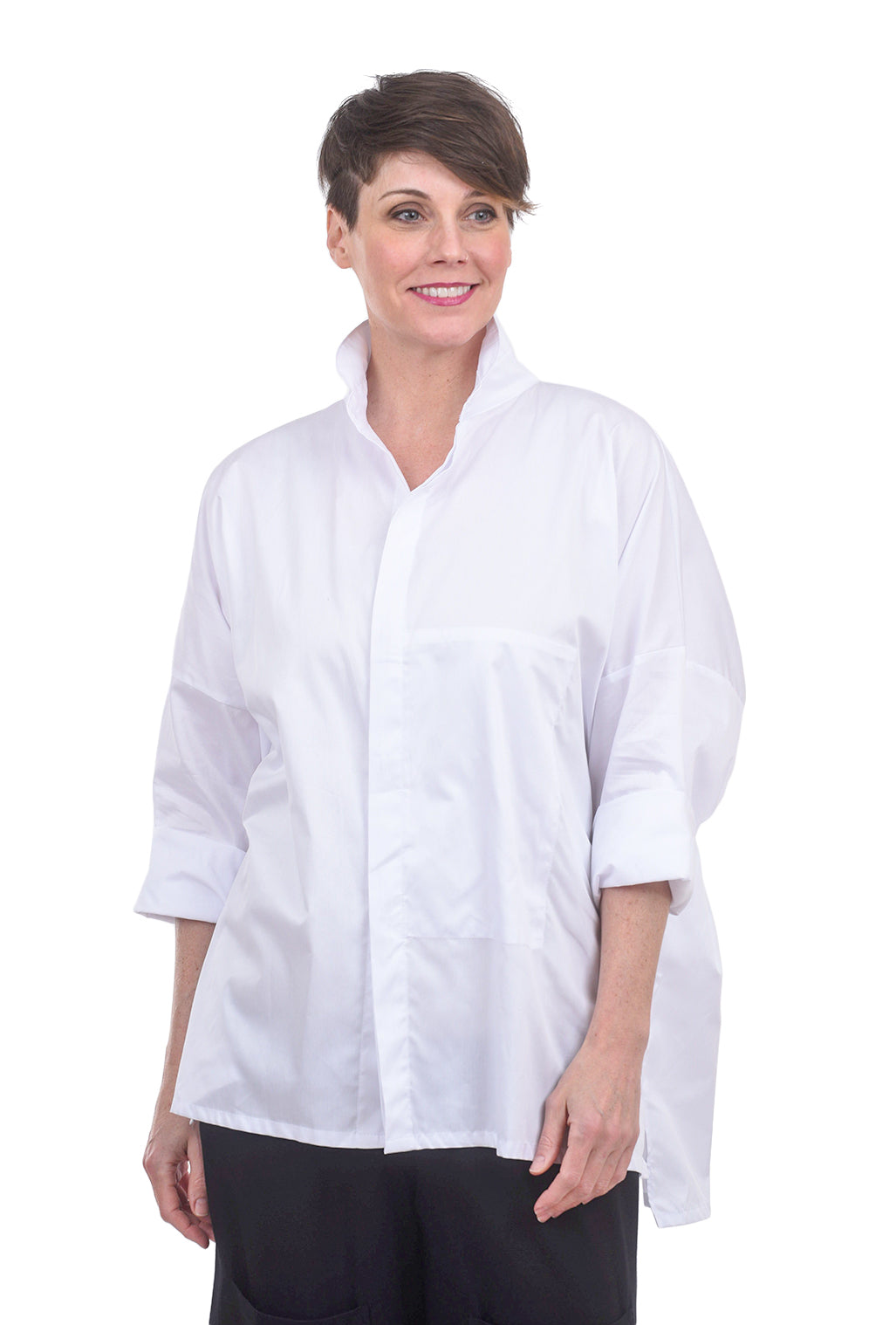 Planet Signature Shirt, White Rib 