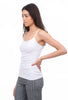 Tees by Tina TbT Skinny-Strap Cami, White One Size White